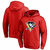 Men's Customized Pittsburgh Penguins Red All Stitched Pullover Hoodie,baseball caps,new era cap wholesale,wholesale hats